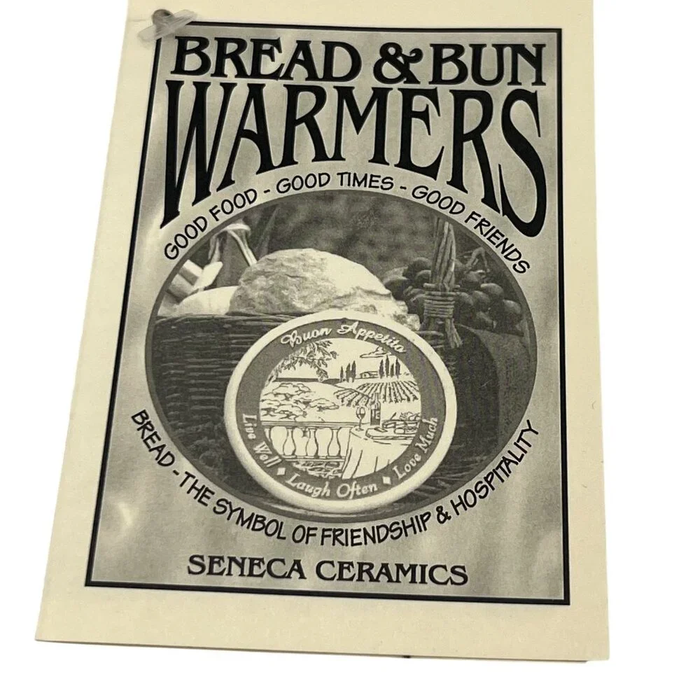 Seneca Ceramics New Bread Bun Warmer Irish Blessing Handcrafted Holiday USA Made